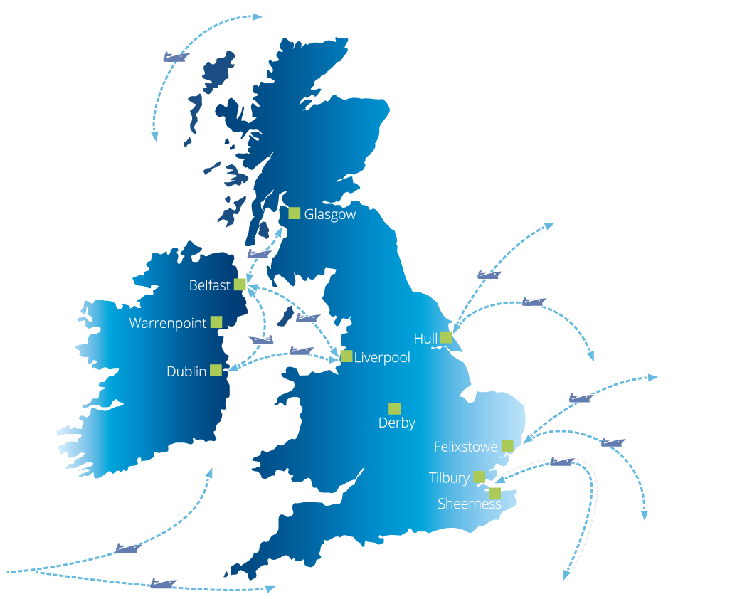 UK Shipping Map